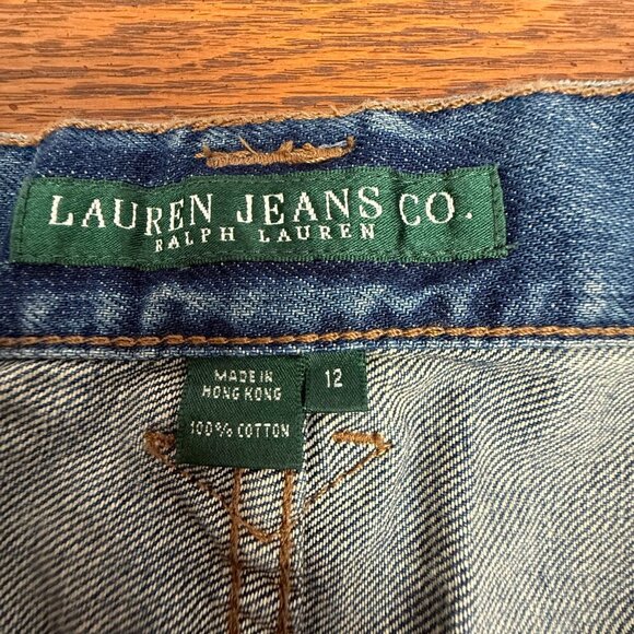 Vintage, Green Label Lauren Jeans Co., wide leg jeans, Size 12 - Picture 7 of 7